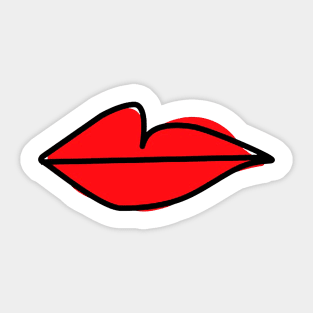 Red Lips As Seen On Villanelle - Killing Eve S2 Sticker